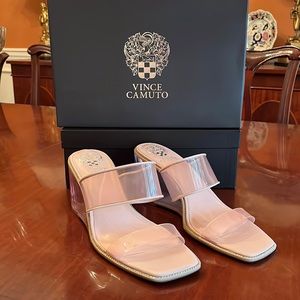 Pink and perfect!! Vince Camuto heels. Size 10M